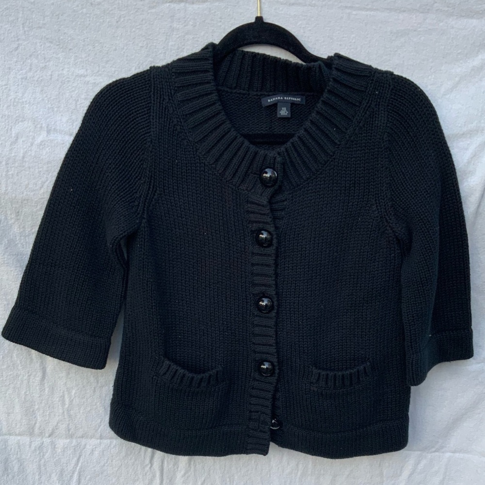Banana Republic Black Knit Cardigan
